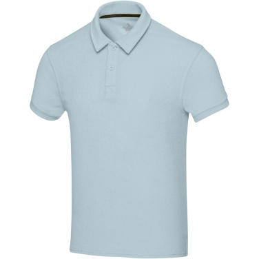 Logo trade promotional merchandise image of: Akoya recycled terry unisex polo