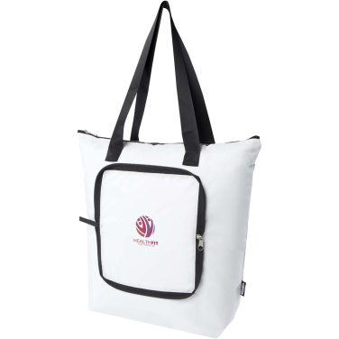 Logo trade promotional gifts picture of: EcoFold RPET foldable tote cooler bag 15L