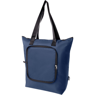Logo trade promotional gifts picture of: EcoFold RPET foldable tote cooler bag 15L