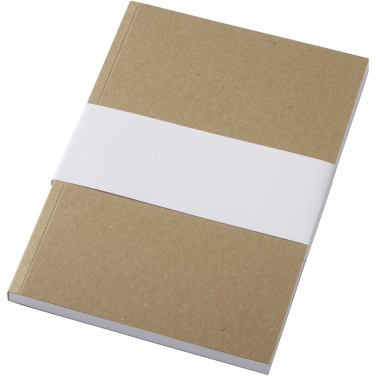 Logotrade promotional gift image of: Novella Austen A5 recycled soft cover kraft notebook - 100 sheets