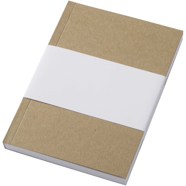 Logo trade promotional merchandise image of: Novella Austen A6 recycled soft cover kraft notebook - 100 sheets