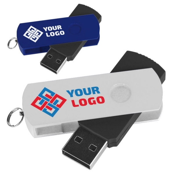 Logo trade promotional product photo of: Metal and plastic USB stick