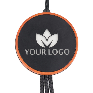 Logo trade promotional giveaway photo of: Big cable 4in1 with illuminated logo - i5w