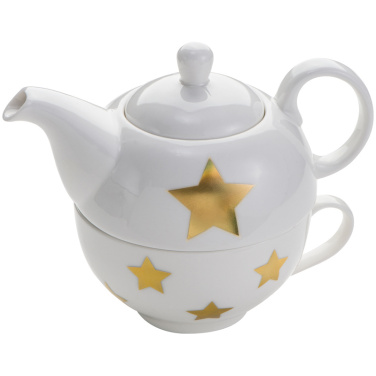 Logo trade promotional gifts picture of: Porcelain tea set