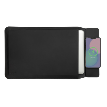 Logotrade promotional products photo of: Swiss Peak 15W magnetic charging laptop sleeve 14-15,6"