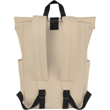 Logo trade corporate gifts image of: Byron 15.6" GRS RPET roll-top backpack 18L