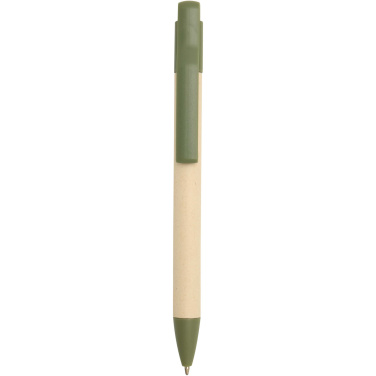Logo trade corporate gifts picture of: Liliana sugarcane paper ballpoint pen (blue ink)