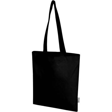 Logo trade promotional gifts picture of: Madras Blend 140 g/m² GRS recycled cotton tote bag 7L