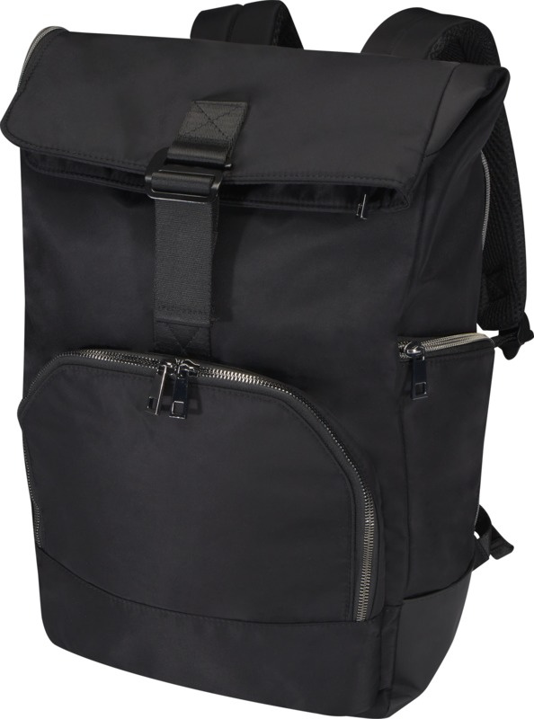 Logo trade business gift photo of: Rhine 15” GRS recycled rolltop backpack 18L