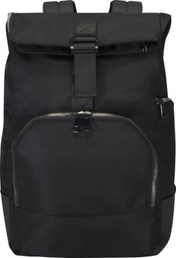 Logotrade promotional giveaway image of: Rhine 15” GRS recycled rolltop backpack 18L