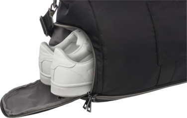 Logo trade promotional merchandise picture of: Rhine GRS recycled expandable duffel bag 35L