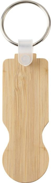 Logotrade promotional item picture of: Ronan bamboo trolley keychain