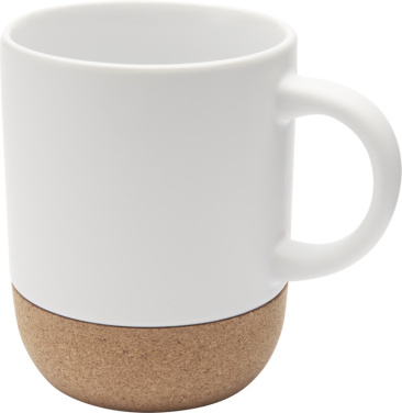 Logotrade promotional merchandise picture of: Billie 300 ml ceramic mug with cork details and matt finish