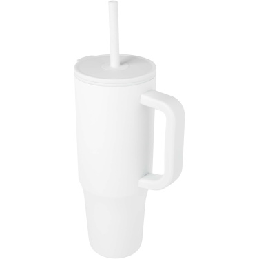 Logotrade promotional giveaway picture of: Brady 900 ml RCS certified insulated tumbler with silicone straw