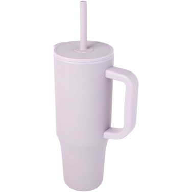 Logo trade corporate gifts picture of: Brady 900 ml RCS certified insulated tumbler with silicone straw