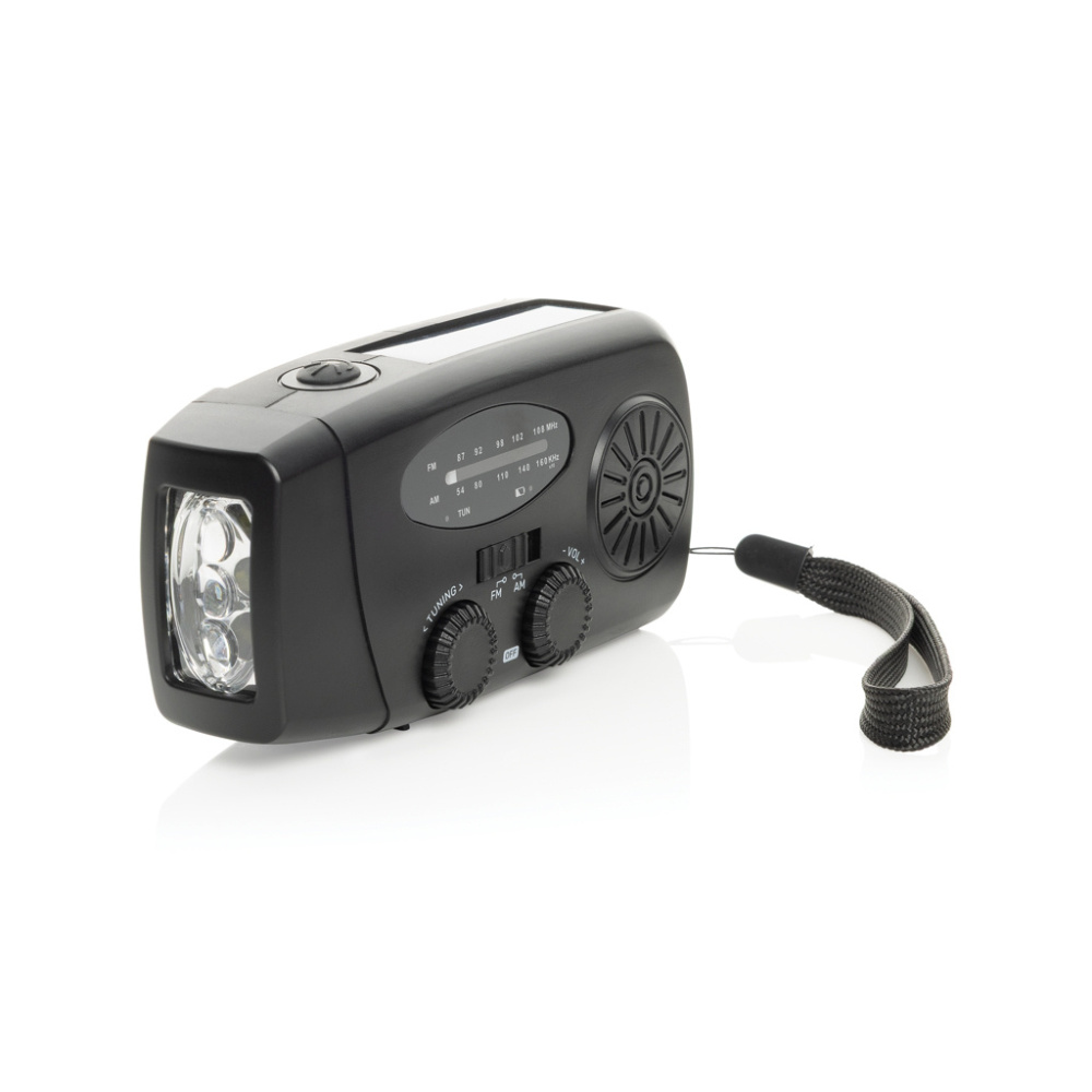 Logo trade promotional giveaway photo of: RescueWave RCS recycled plastic emergency radio