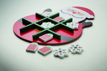 Logo trade corporate gifts picture of: Christmas wooden tic tac toe
