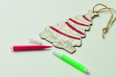 Logo trade corporate gifts image of: Christmas tree ornament
