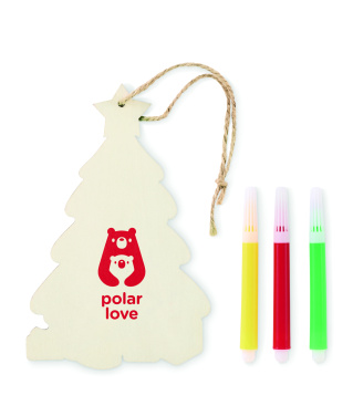 Logo trade promotional giveaways image of: Christmas tree ornament