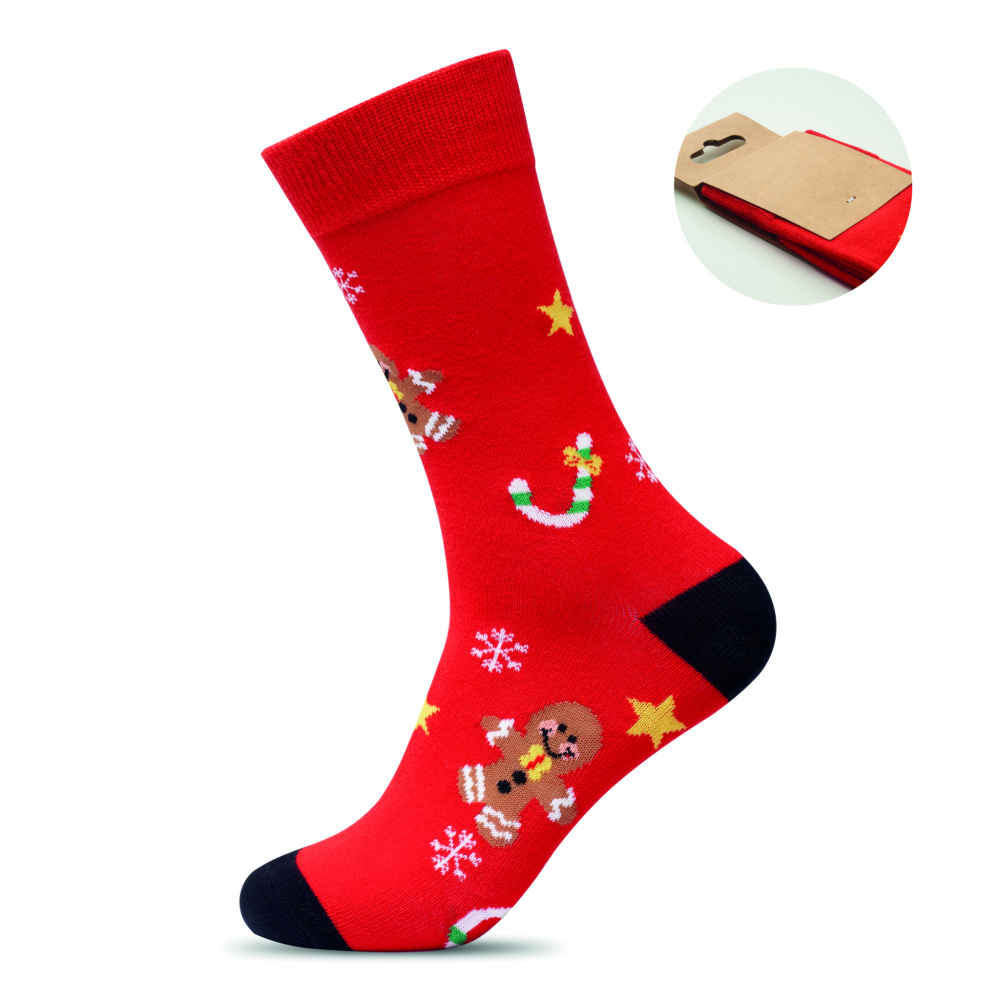 Logotrade promotional merchandise picture of: Pair of Christmas socks L