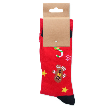 Logo trade promotional gifts picture of: Pair of Christmas socks L