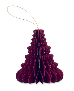 Logo trade promotional gifts image of: Christmas paper tree hanger