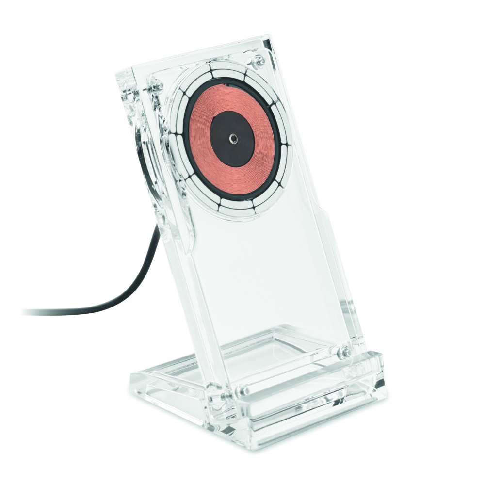 Logo trade advertising product photo of: Acrylic wireless charger 15W
