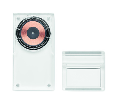 Logo trade advertising products image of: Acrylic wireless charger 15W