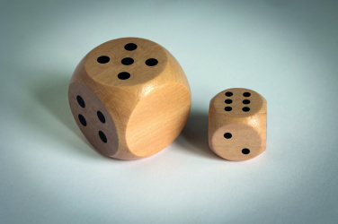 Logo trade promotional products image of: Schima wooden dice 3cm dia