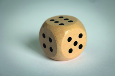 Logo trade corporate gift photo of: Schima wooden dice 3cm dia
