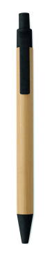 Logotrade business gift image of: Push button ball pen in bamboo