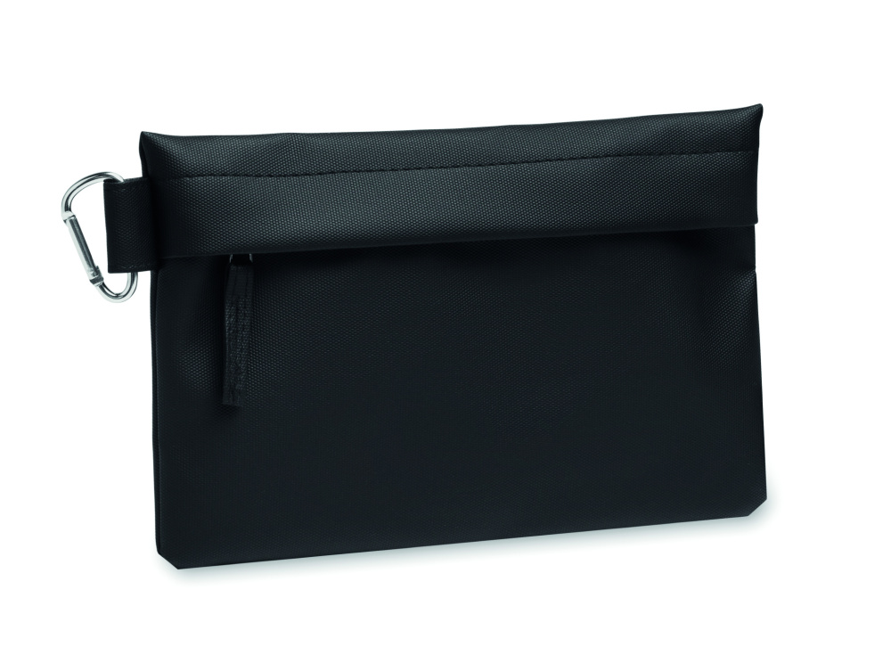 Logo trade corporate gift photo of: Organizer pouch in 600D RPET