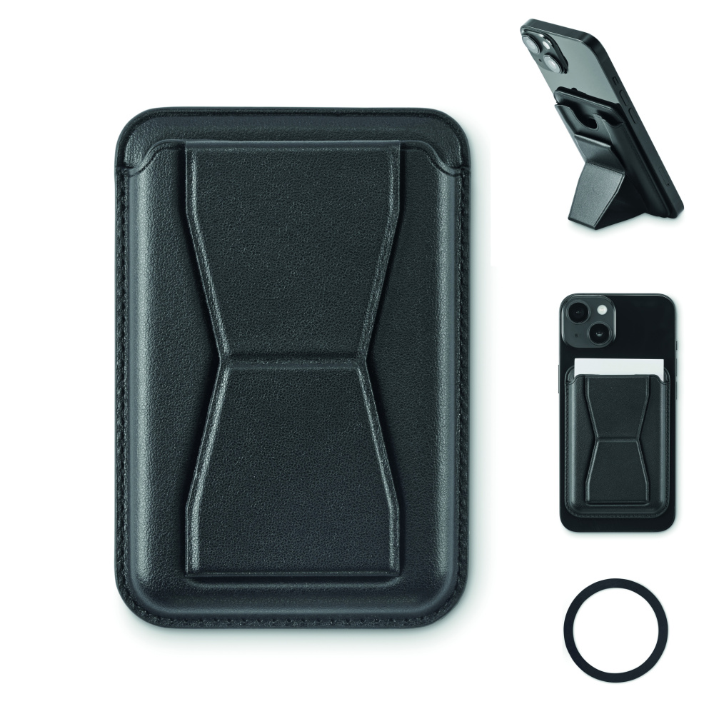 Logo trade promotional merchandise image of: Magnetic PU cardholder