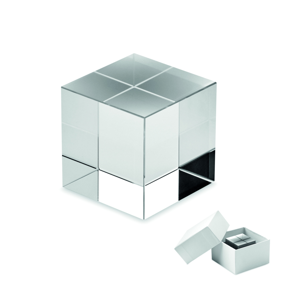 Logo trade promotional merchandise picture of: Glass cube award