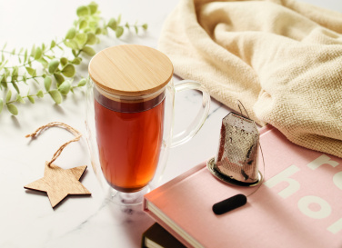 Logo trade promotional product photo of: Double wall glass mug 450ml
