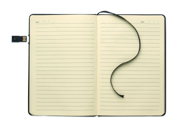 Logotrade promotional giveaways photo of: A5 notebook w/ integrated USB