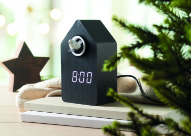 Logo trade promotional gifts image of: MDF cuckoo alarm clock