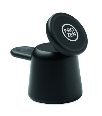 Logo trade promotional items image of: 3 in 1 wireless charger 15W