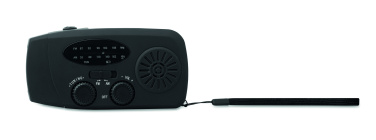 Logo trade promotional items image of: Portable radio SOS with LED torch