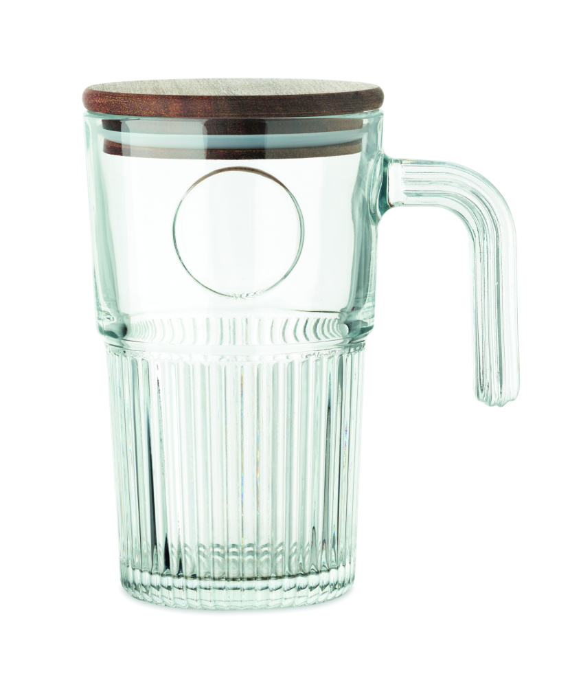 Logo trade promotional products image of: Glass mug 450ml