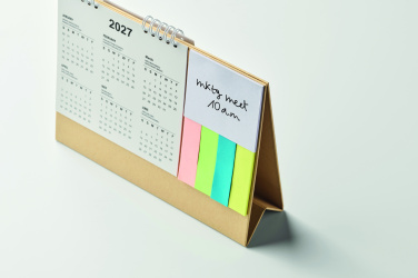 Logo trade promotional gifts picture of: Desk calendar with memo pad