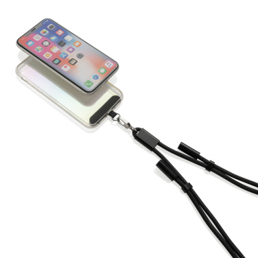 Logotrade advertising products photo of: LoopAmp RCS RPET adjustable phone cord with 60W cable