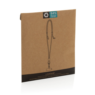 Logo trade promotional items picture of: LoopAmp RCS RPET adjustable phone cord with 60W cable