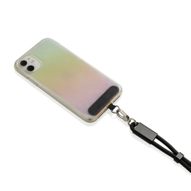 Logotrade business gifts photo of: LoopAmp RCS RPET adjustable phone wrist strap 60W cable