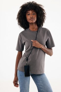 Logo trade business gifts image of: CarryLoop RCS recycled PET adjustable phone holder lanyard