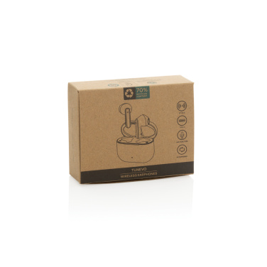 Logo trade business gift photo of: Tunevo RCS recycled plastic wireless earbuds