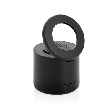 Logo trade promotional products image of: Magpulse RCS recycled plastic 3W speaker w/magnetic holder