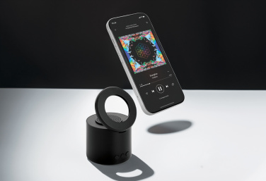 Logo trade promotional items image of: Magpulse RCS recycled plastic 3W speaker w/magnetic holder