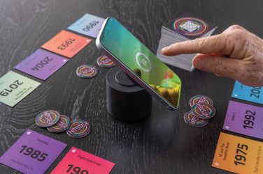 Logo trade promotional products picture of: Magpulse RCS recycled plastic 3W speaker w/magnetic holder