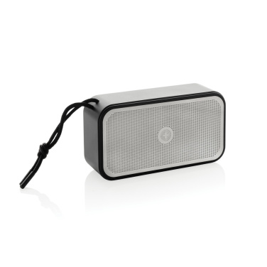 Logo trade business gifts image of: Swiss Peak RCS recycled aluminium 10W bass speaker